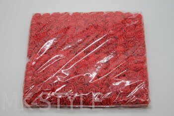Розочки из фоамирана (Фоам-ЭВА) на стебельках (красные)