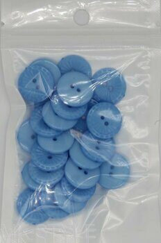 Пуговицы детские  (d - 18 мм.) - голубые