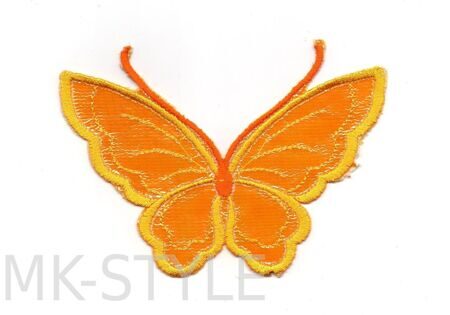 Термоаппликация "Бабочки" - оранжевые ( 8 х 11,5 см.)