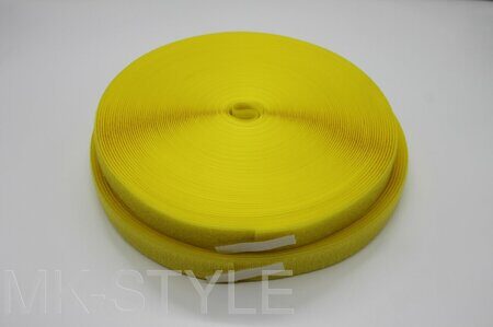 Липучка для одежды (жёлтая) - 2,5 см. (25 мм.)