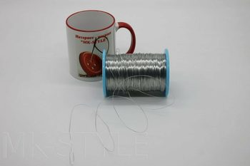 Проволока для бисера стальная (d - 0,4 мм.)
