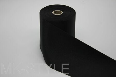 Атласная лента двухсторонняя 118 мм. (11,8 см.) - чёрная