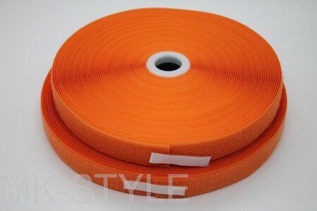 Липучка для одежды (оранжевая) - 2,5 см. (25 мм.)