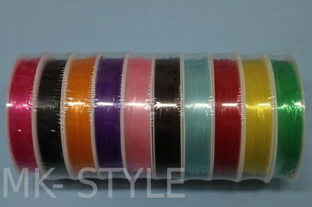 Жилка - резинка для бисера (d-0,6 мм.) - разноцветная