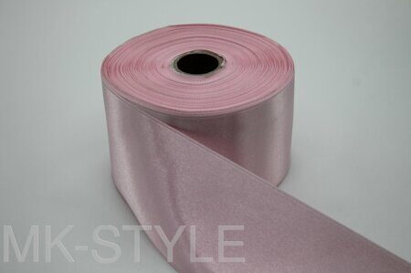 Атласная лента двухсторонняя 65 мм. (6,5 см.) - розовая