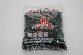 Бусины из акрилового пластика глянцевые (чёрные), d - 6 мм.