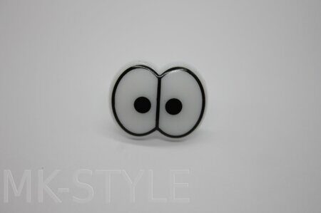 Глаза винтовые сдвоенные, с заглушками (20 х 25 мм.)